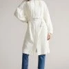 Ted Baker Xandie White Collarless Ottoman Broderie Mac Jacket