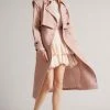 Ted Baker Talya Dusky Pink Pu Coated Mac