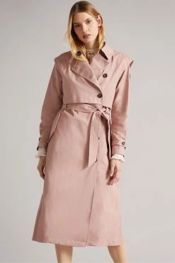 Ted Baker Talya Dusky Pink Pu Coated Mac -tedbaker Shop Online unnamed file 2617