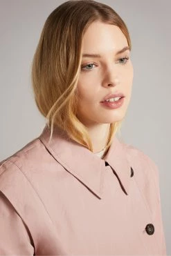 Ted Baker Talya Dusky Pink Pu Coated Mac -tedbaker Shop Online unnamed file 2618