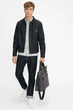 Ted Baker Blue Guitar Rinse Wash Raw Denim Jacket -tedbaker Shop Online unnamed file 2673
