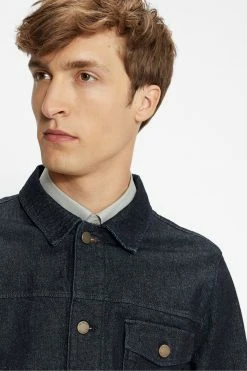 Ted Baker Blue Guitar Rinse Wash Raw Denim Jacket -tedbaker Shop Online unnamed file 2674