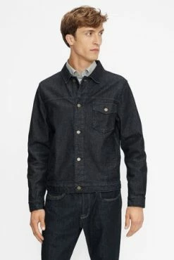 Ted Baker Blue Guitar Rinse Wash Raw Denim Jacket -tedbaker Shop Online unnamed file 2676