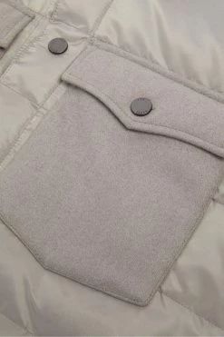 Ted Baker Mens Grey Velosty Quilted Overshirt -tedbaker Shop Online unnamed file 2691