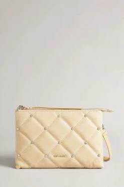 Ted Baker Natural Parrker Quilted Studded Mini Cross-Body Bag -tedbaker Shop Online unnamed file 270