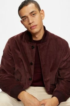 Ted Baker Mens Purple Planett Jumbo Cord Bomber Jacket -tedbaker Shop Online unnamed file 2727