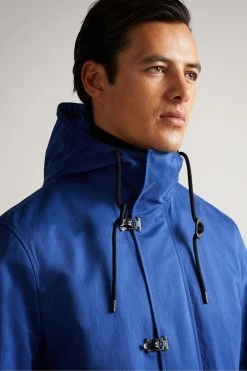 Ted Baker Litton Blue Textured Hooded Jacket -tedbaker Shop Online unnamed file 2761