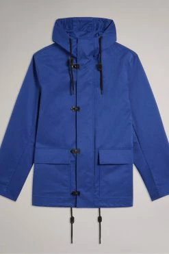 Ted Baker Litton Blue Textured Hooded Jacket -tedbaker Shop Online unnamed file 2762