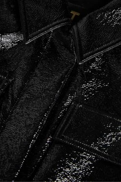 Ted Baker Black Foziey Textured Vinyl Field Jacket -tedbaker Shop Online unnamed file 2776