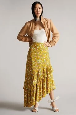 Ted Baker Benia Brown Cropped Suede Deep Rib Bomber Jacket -tedbaker Shop Online unnamed file 2811