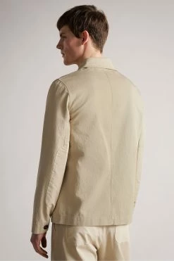 Ted Baker Ivel Cream Texture Block Jacket -tedbaker Shop Online unnamed file 2838