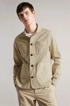 Ted Baker Ivel Cream Texture Block Jacket -tedbaker Shop Online unnamed file 2842