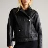Ted Baker Oversized Tiano Black Biker Jacket