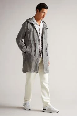 Ted Baker Grey Atrim Lightweight Parka Jacket