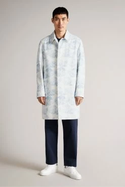 Ted Baker Horden Blue Printed Mac Jacket -tedbaker Shop Online unnamed file 2857