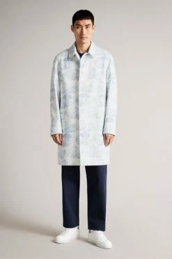 Ted Baker Horden Blue Printed Mac Jacket -tedbaker Shop Online unnamed file 2860