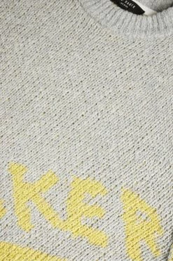 Ted Baker Grey-Marl Windmer Ls Branded Crew Neck Jumper -tedbaker Shop Online unnamed file 2869