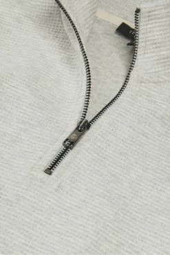 Ted Baker Beechen Grey Marl Long Sleeve Waffle Textured Half Zip Jumper 12 Ted Baker Beechen Grey Marl Long Sleeve Waffle Textured Half Zip Jumper -tedbaker Shop Online unnamed file 2882