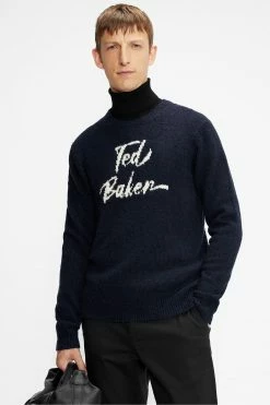 Ted Baker Blue Gowan Signature Crew Neck Sweater 10 Ted Baker Blue Gowan Signature Crew Neck Sweater -tedbaker Shop Online unnamed file 2906