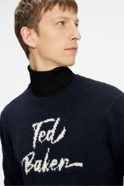 Ted Baker Blue Gowan Signature Crew Neck Sweater 11 Ted Baker Blue Gowan Signature Crew Neck Sweater -tedbaker Shop Online unnamed file 2907