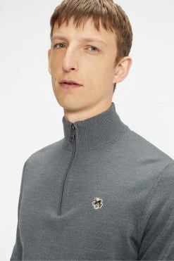 Ted Baker Grey Tooting Ls Core Half Zip -tedbaker Shop Online unnamed file 2925