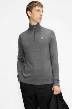 Ted Baker Grey Tooting Ls Core Half Zip -tedbaker Shop Online unnamed file 2927