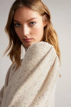 Ted Baker Inge White Balloon Sleeve Crop Knit Jumper -tedbaker Shop Online unnamed file 2930