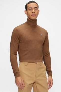 Ted Baker Beckton Core Roll Neck Jumper Brown -tedbaker Shop Online unnamed file 2938
