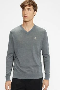 Ted Baker Kenton Core V-Neck Jumper Grey 15 Ted Baker Kenton Core V-Neck Jumper Grey -tedbaker Shop Online unnamed file 2945
