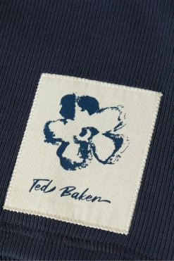 Ted Baker Blue Treyy Long Sleeved Ribbed Top -tedbaker Shop Online unnamed file 3009