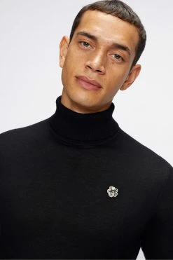 Ted Baker Black Beckton Core Roll Neck Jumper -tedbaker Shop Online unnamed file 3044