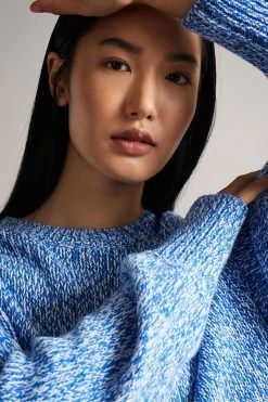 Ted Baker Brt-Blue Zzurii Twisted Yarn Curved Hem Sweater -tedbaker Shop Online unnamed file 3064