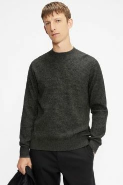 Ted Baker Grey Agarr Textured Crew Neck Sweater -tedbaker Shop Online unnamed file 3071