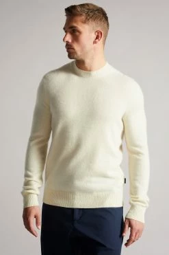 Featured Products 17 Ted Baker Ecru Chaplin Cashmere Crew Neck Jumper
