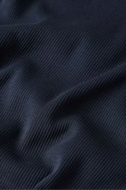 Ted Baker Navy Blue Hertfod Long Sleeved Ribbed Top -tedbaker Shop Online unnamed file 3103