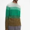 Ted Baker Green Rydal Ls Ombre Crew Neck