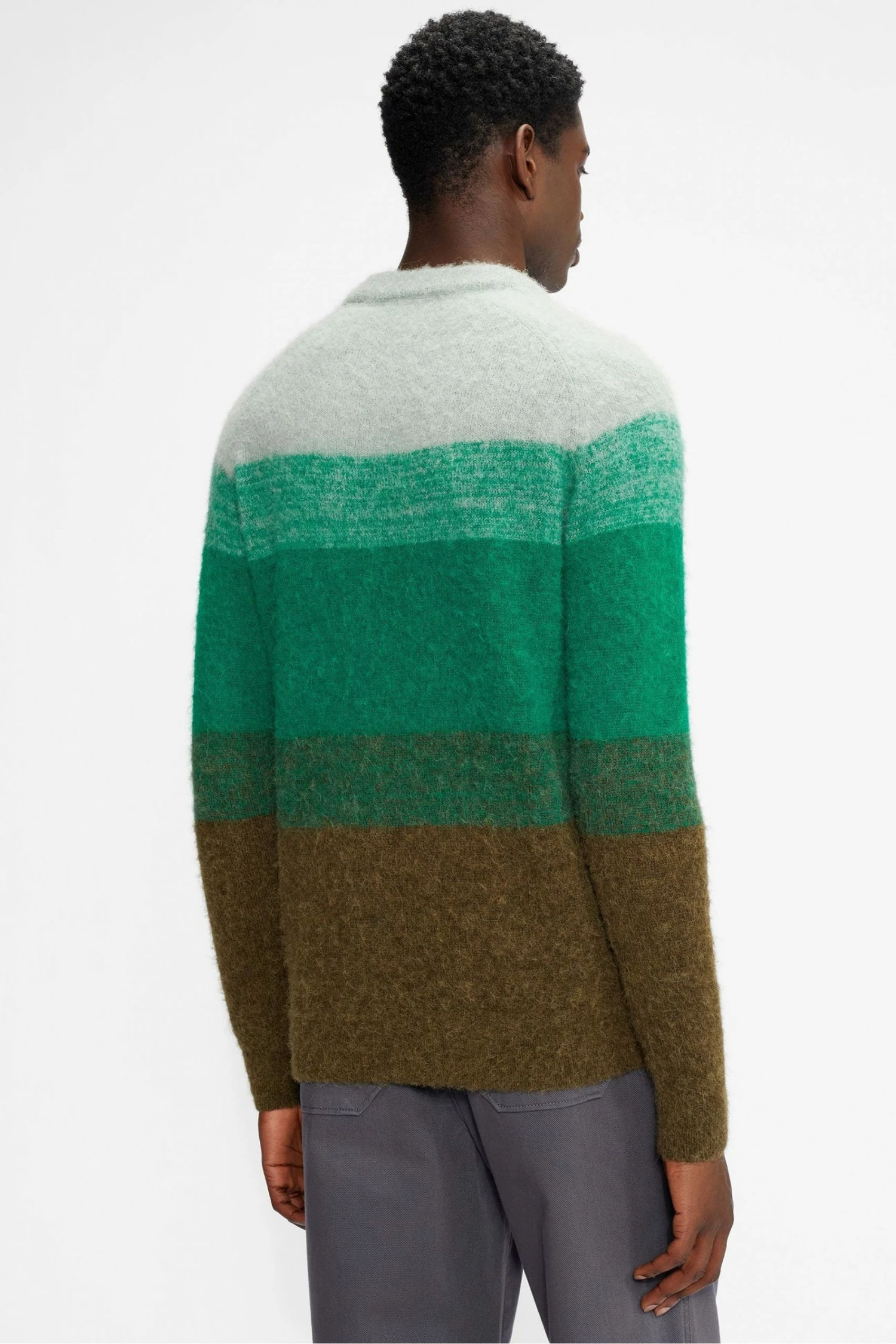 Ted Baker Green Rydal Ls Ombre Crew Neck 4 Ted Baker Green Rydal Ls Ombre Crew Neck - Image 2