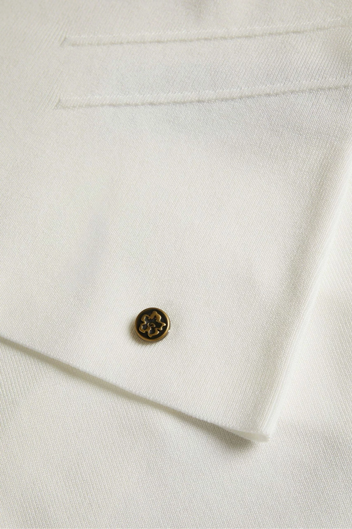 Ted Baker White Full Needle Rayon Knit Top 7 Ted Baker White Full Needle Rayon Knit Top - Image 5