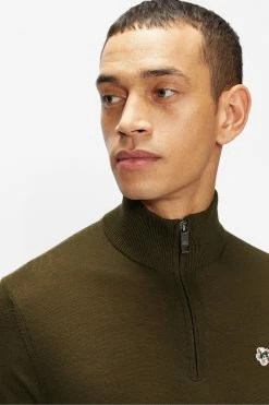 Ted Baker Green Tooting Ls Core Half Zip Jumper -tedbaker Shop Online unnamed file 3157