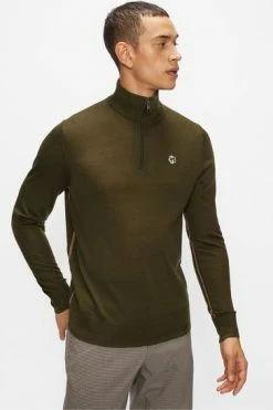 Ted Baker Green Tooting Ls Core Half Zip Jumper -tedbaker Shop Online unnamed file 3158
