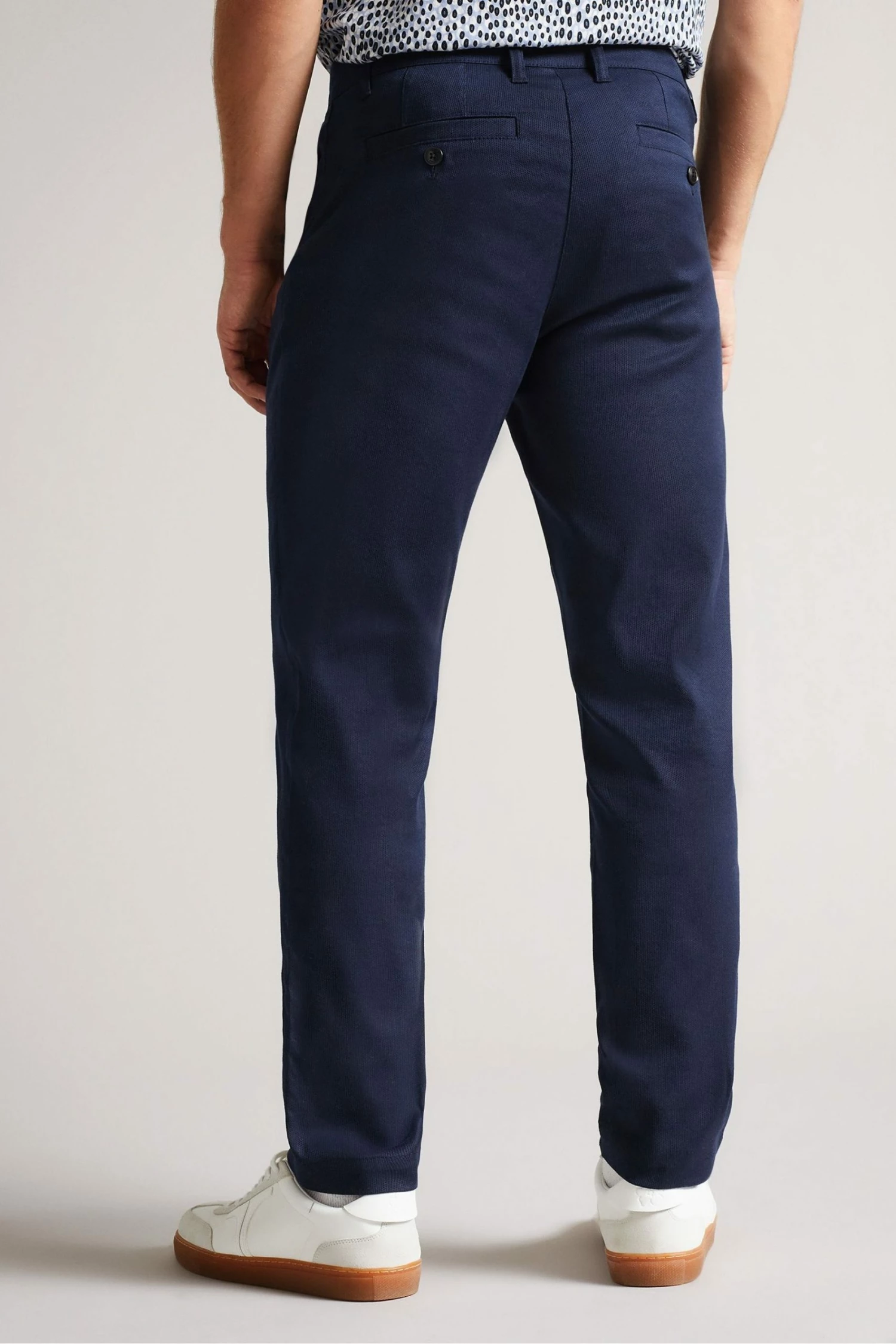 Ted Baker Blue Boxwel Camburn Fit Textured Trousers 5 Ted Baker Blue Boxwel Camburn Fit Textured Trousers - Image 3