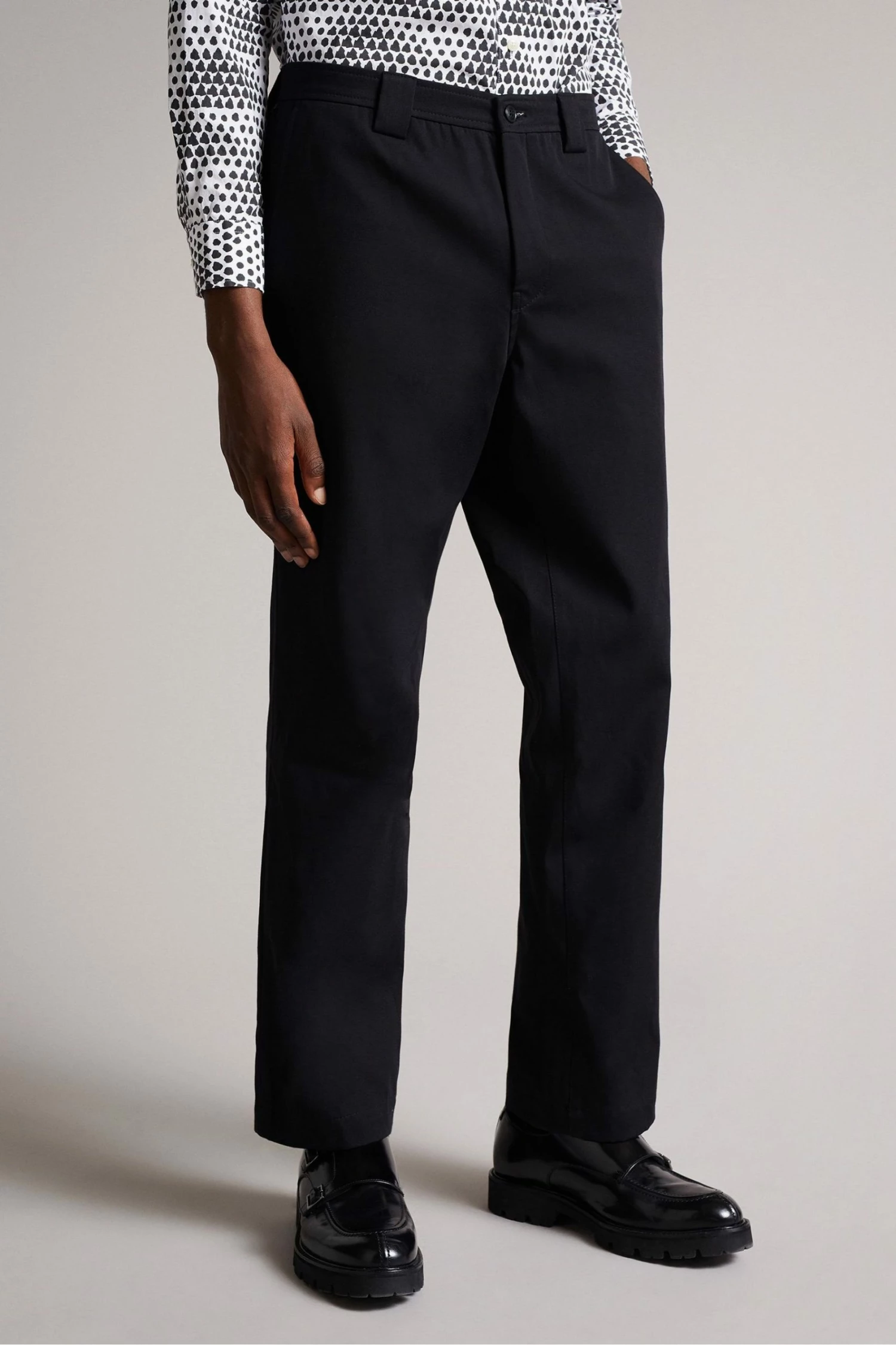 Ted Baker Black Dalham Leyden Fit Heavy Twill Trousers 4 Ted Baker Black Dalham Leyden Fit Heavy Twill Trousers - Image 2
