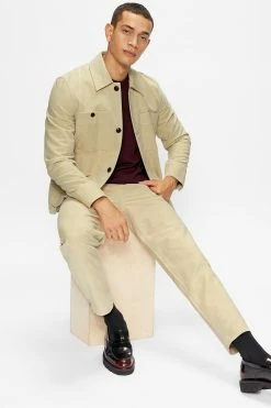 Ted Baker Cream Telscop Moleskin 5 Pocket Trousers -tedbaker Shop Online unnamed file 3263