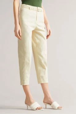 Ted Baker Nysse White Panelled Barrel Leg Trouser -tedbaker Shop Online unnamed file 3268