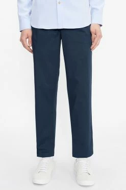 Ted Baker Blue Talkin Pleated Herringbone Trousers