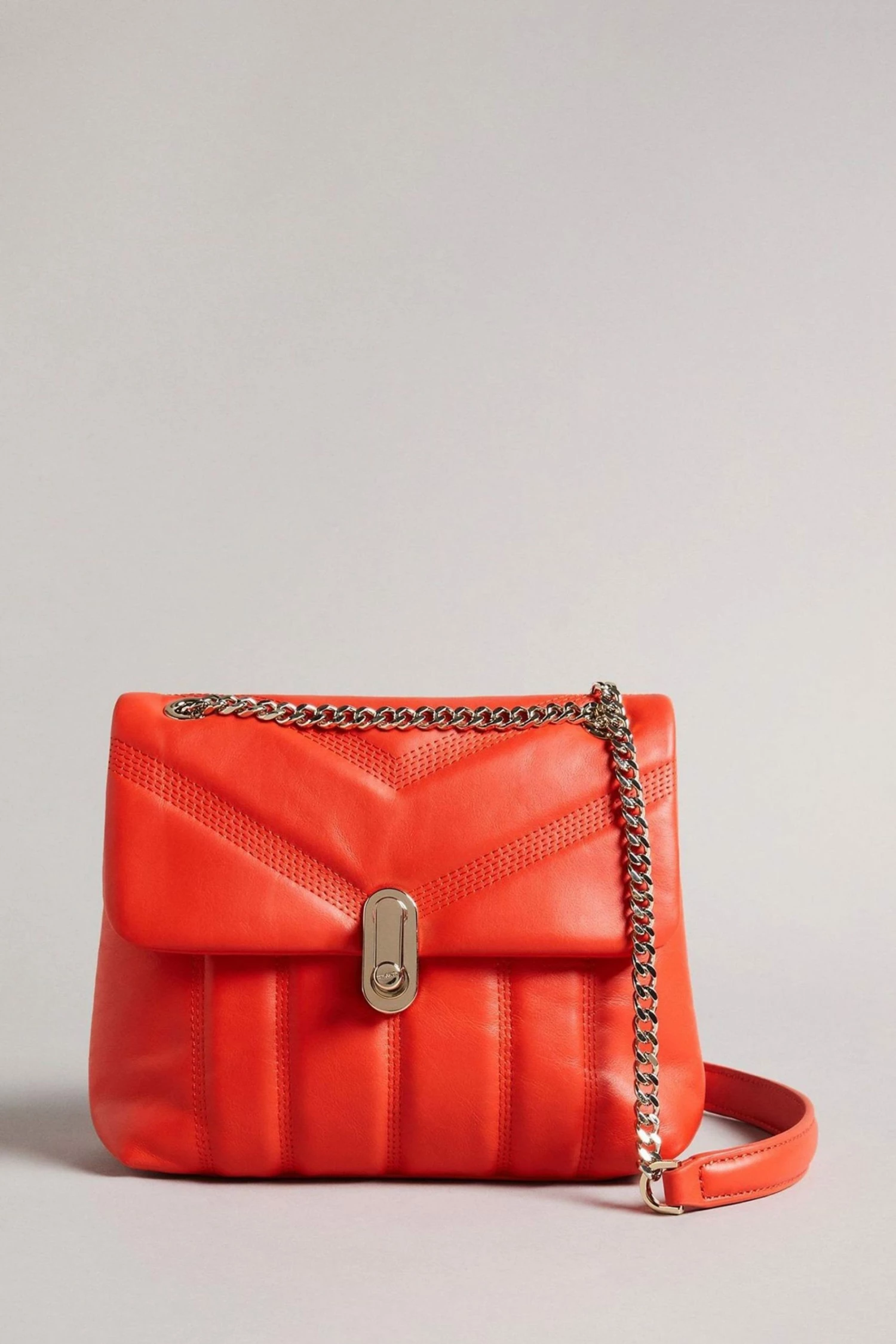 Ted Baker Red Ayalina Leather Puffer Quilt Detail Mini Xbody Bag 3 Ted Baker Red Ayalina Leather Puffer Quilt Detail Mini Xbody Bag