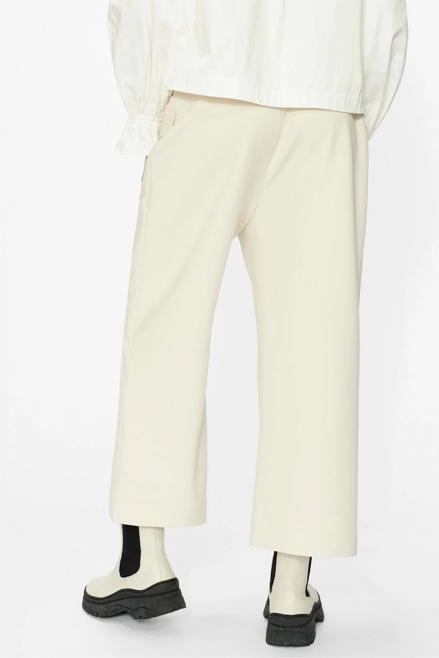 Ted Baker Elmah White Cropped Soft Flare Trousers 4 Ted Baker Elmah White Cropped Soft Flare Trousers - Image 2