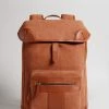Ted Baker Tyson Dark Orange Suede T Backpack