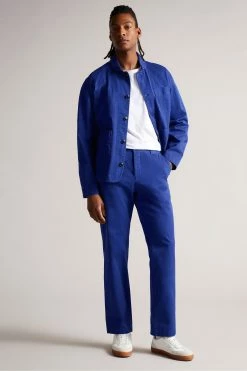 Ted Baker Gerlan Blue Leyden Fit Textured Trousers 9 Ted Baker Gerlan Blue Leyden Fit Textured Trousers -tedbaker Shop Online unnamed file 3415