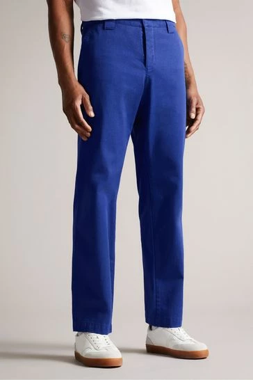 Ted Baker Gerlan Blue Leyden Fit Textured Trousers 7 Ted Baker Gerlan Blue Leyden Fit Textured Trousers - Image 5